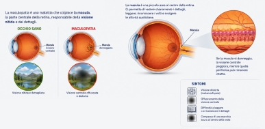 Maculopatie: le varie forme, sintomi, diagnosi e trattamento